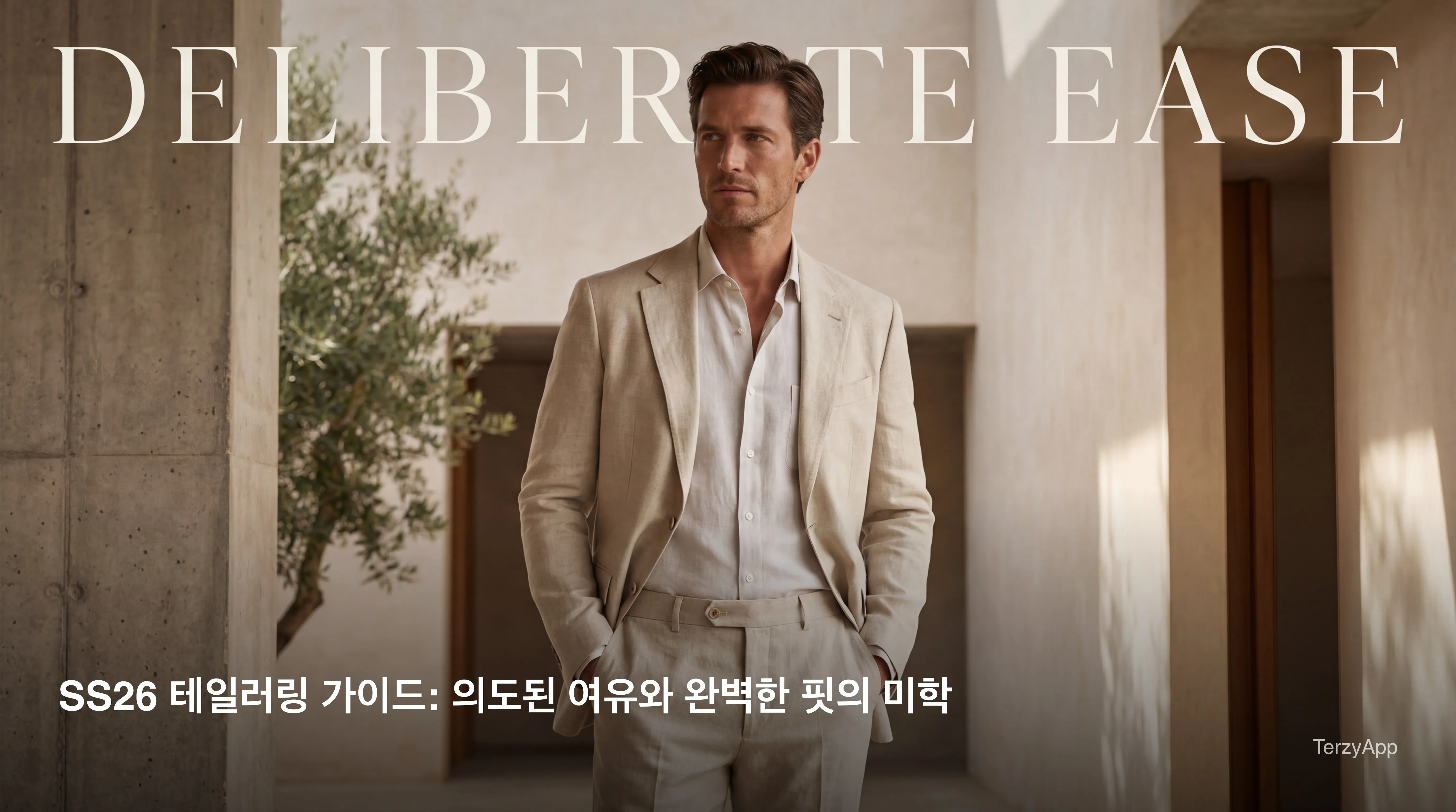 SS26 테일러링 가이드: 의도된 여유와 완벽한 핏의 미학
