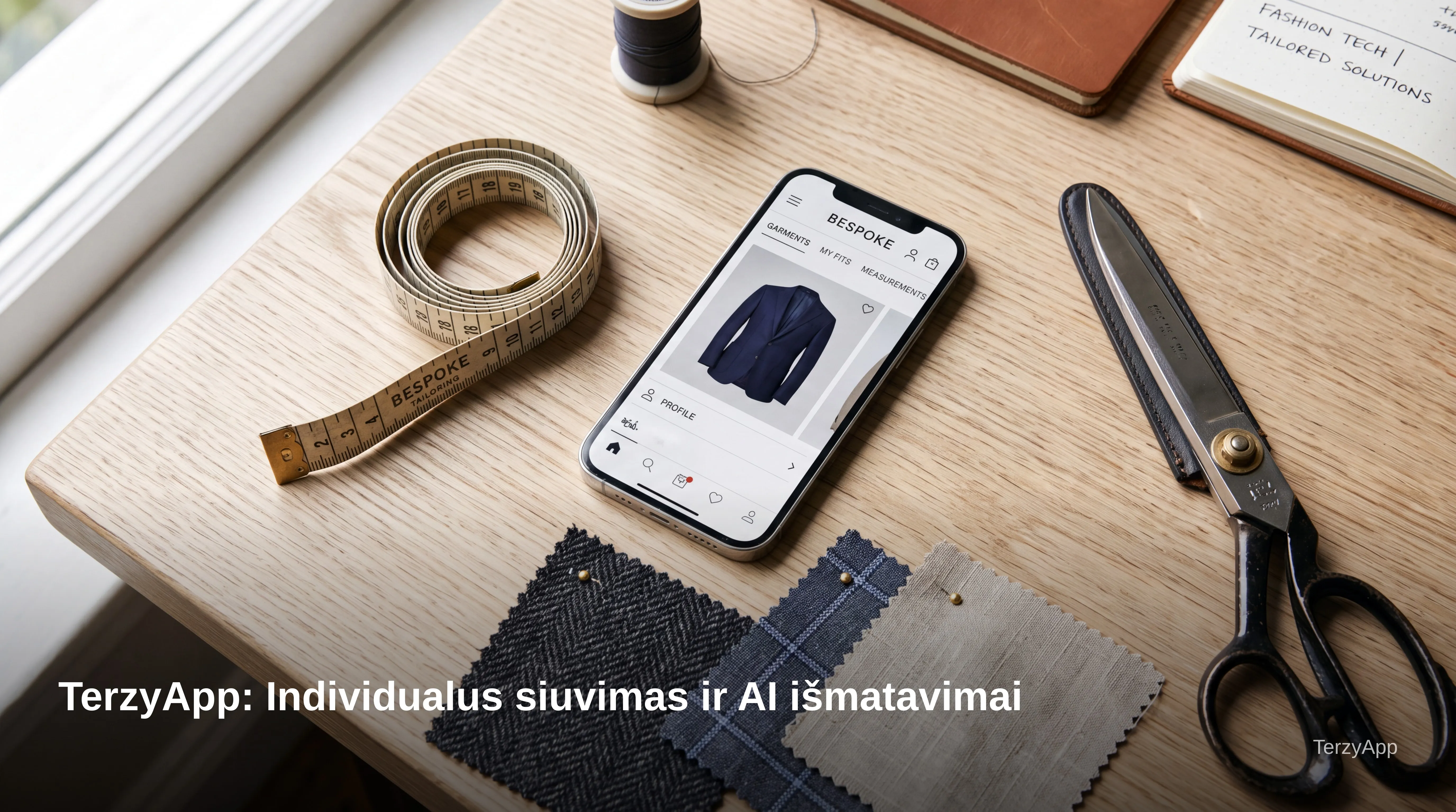 TerzyApp: Individualus siuvimas ir AI išmatavimai